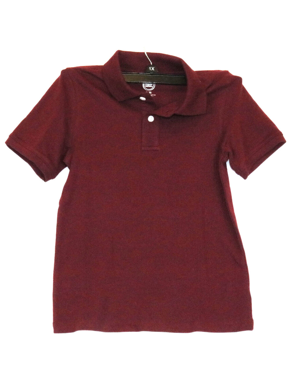 Wonder Nation Boys Burgundy Short Sleeve Polo Shirt Size M (8)